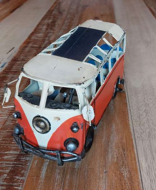 Handmade Tin VW Bus